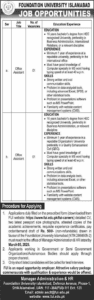 Foundation University Islamabad Opportunities 2025
