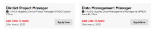Latest HANDS NGO Jobs in Sindh 2025