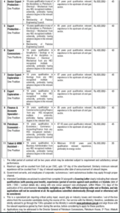 Latest New Jobs at Ministry of Energy Petroleum