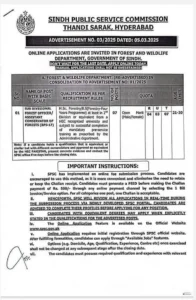Sindh Public Service Commission SPSC Job Opportunities 2025