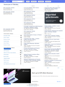 United Nations Jobs in Pakistan 2025