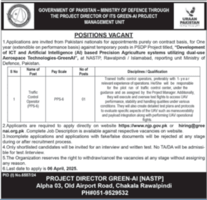 Ministry of Defence Government of Pakistan Jobs