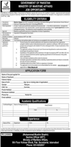 Latest Ministry of Maritime Affairs Sindh Jobs 2025