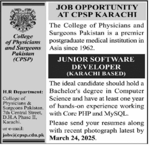 Sunday Jobs at College of Physicians and Surgeons