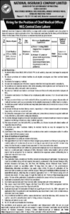 Today NICL Jobs 2025 For Chief Medical Officer