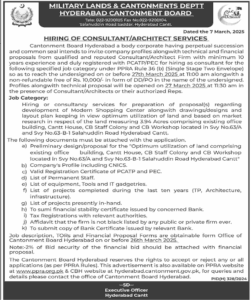 Latest Hyderabad Cantonment Board Jobs 2025