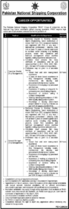 Pakistan National Shipping Corporation Latest Jobs 2025