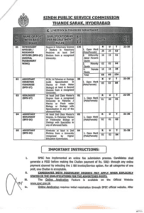 SPSC Advertisement No 3 Jobs 2025 Apply Online