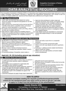 Competition Commission of Pakistan Job Opportunity
