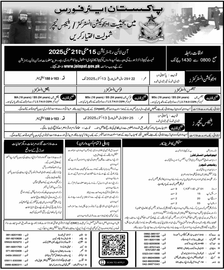 Pakistan Air Force Latest New Jobs 2025 1 Pakistan Air Force Latest New Jobs 2025