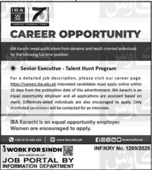 IBA Institute of Business Administration New Jobs 2025 1 IBA Institute of Business Administration New Jobs