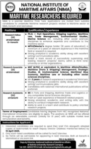 Jobs at National Institute of Maritime Affairs