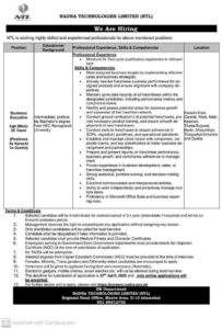 Today NADRA Technologies Limited NTL Sindh Jobs 2025
