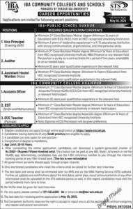 Today IBA Community Colleges and Schools Jobs 2025