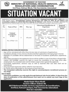 Ministry of National Health Services Current Jobs