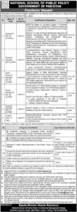 Latest National School of Public Policy NSPP Jobs
