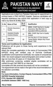 Latest Pakistan Navy Career Opportunities