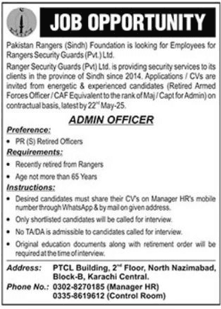 Latest Pakistan Rangers Sindh Job Opportunities 1 Latest Pakistan Rangers Sindh Job Opportunities