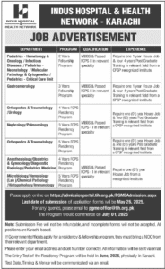 Indus Hospital and Health Network Sindh Jobs