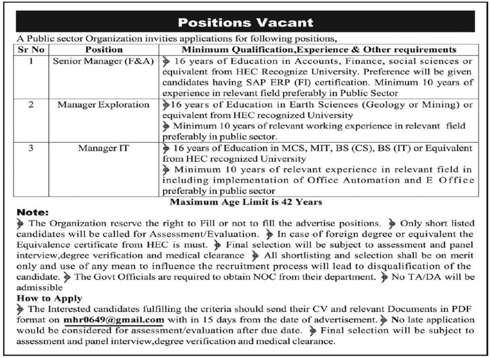 Public Sector Organization Sindh Jobs Positions 1 Public Sector Organization Sindh Jobs Positions